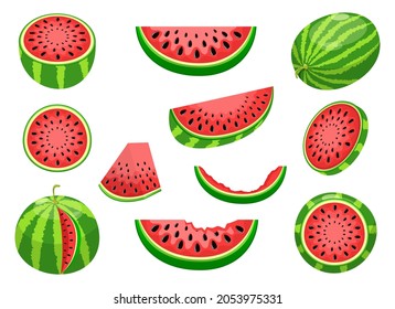 Watermelon fruit vector design illustration isolated on white background