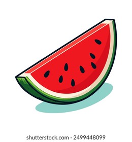 El diseño del Vector de la fruta de la sandía es conveniente para usted