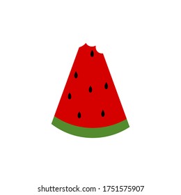 watermelon fruit vector design template illustration