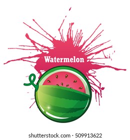 Watermelon , Fruit . vector illustration. Fruit for your design.