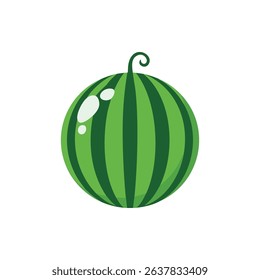 Watermelon Fruit Vector Illustration.Icon Design of Fruit.