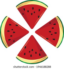 Watermelon. Fruits, berries. Summer symbol. Healthy diet.