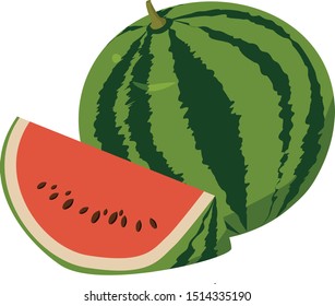 watermelon full and a half