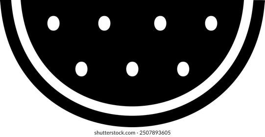 watermelon glyph icon illustration vector