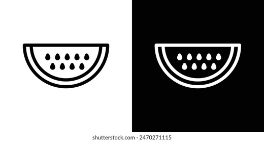 Watermelon graphics. Watermelon slice vector. Fresh healthy watermelon fruit symbol.