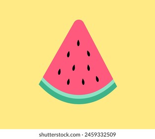 Watermelon half and sliced on white background. Fresh and juicy watermelons. cut and chopped fruit. Vector illustration