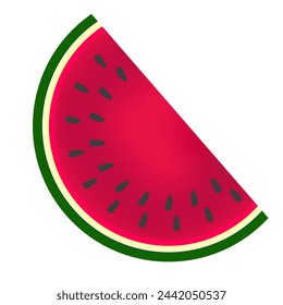 Watermelon half vector icon.
Fresh vector watermelon.
Juice. Fruits. Summer. Freshness