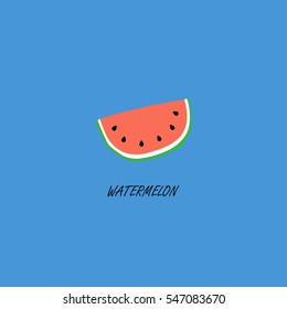 Watermelon hand drawn icon