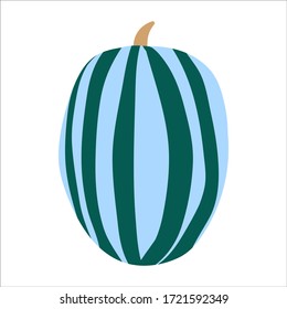 Watermelon. Hand drawn watermelon isolated on white. Vector