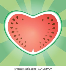 Watermelon heart