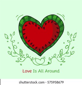 watermelon heart