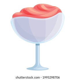 Watermelon ice cream icon. Cartoon of Watermelon ice cream vector icon for web design isolated on white background