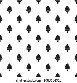 Watermelon ice cream pattern vector seamless repeating for any web design