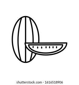 watermelon icon.  Design template vector