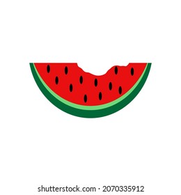 Watermelon icon design template vector isolated illustration