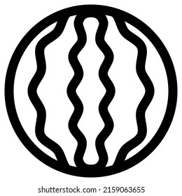 diseño de icono de sandía, ilustración vectorial, mejor utilizado para presentaciones