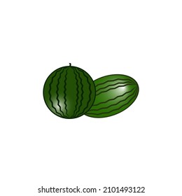 plantillas vectoriales de diseño de iconos de sandía