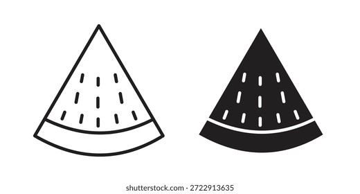 Colección de diseños de iconos de sandía para móvil, ui, Web.
