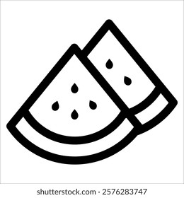 Watermelon Icon Element For Design