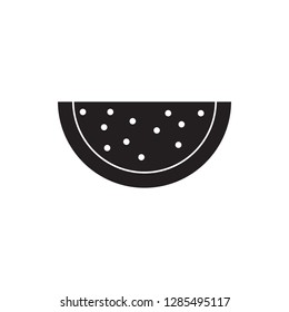 watermelon icon. Element of Fruit for mobile concept and web apps icon. Glyph, flat icon for website design and development, app development