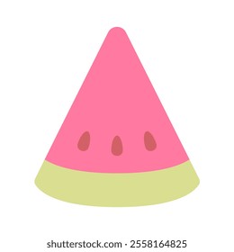 Watermelon icon elements Fruit isolate illustration vector