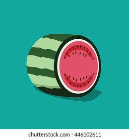 Watermelon icon. EPS 10 vector.