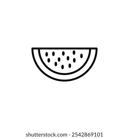 Watermelon icon. filled and line stroke icons