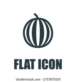 Watermelon icon. Flat illustration isolated vector sign symbol