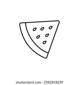 Watermelon icon Flat isolated outline sign
