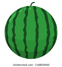 Watermelon icon in a flat style