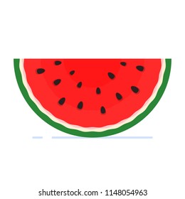 Watermelon icon in a flat style