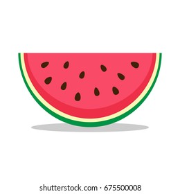 Watermelon icon in flat style