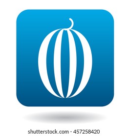 Watermelon icon in flat style on a white background