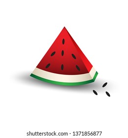 Watermelon icon in a flat style . web icon, sign, fruit vector, Design elements for business