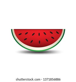 Watermelon icon in a flat style . web icon, sign, fruit vector, Design elements for business