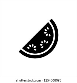 Watermelon Icon, Fruit Icon Vector Art Illustration