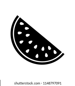 watermelon icon fruit vector illustration flat isolated on white eps 10
