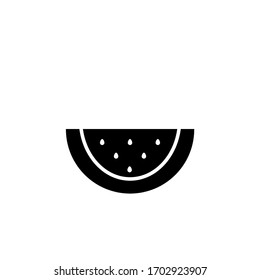 watermelon icon glyph design vector illustration. isolated on white background