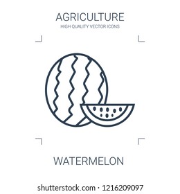 watermelon icon. high quality line watermelon icon on white background. from agriculture collection flat trendy vector watermelon symbol. use for web and mobile