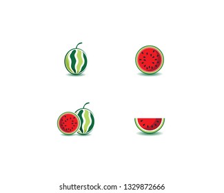 Watermelon icon Ilustration vector template