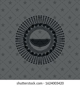 watermelon icon inside dark badge