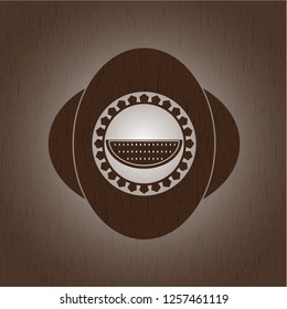 watermelon icon inside wood emblem