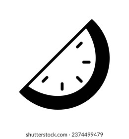 Watermelon icon isolate white background vector stock illustration