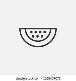 Watermelon icon isolated on background. Fruit symbol modern, simple, vector, icon for website design, mobile app, ui. Vector Illustration