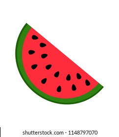 watermelon icon isolated on white background vector illustration eps 10