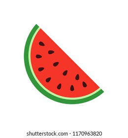 watermelon icon isolated on white background. Vector illustration. Eps 10.