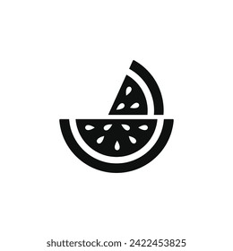 Watermelon icon isolated on white background