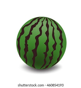 Watermelon icon isolated on white
