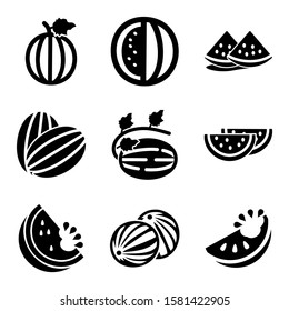 watermelon icon isolated sign symbol vector illustration - Collection of high quality black style vector icons
