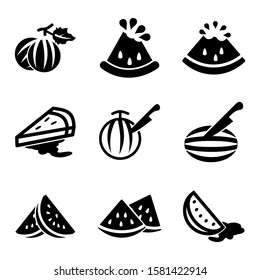 watermelon icon isolated sign symbol vector illustration - Collection of high quality black style vector icons
